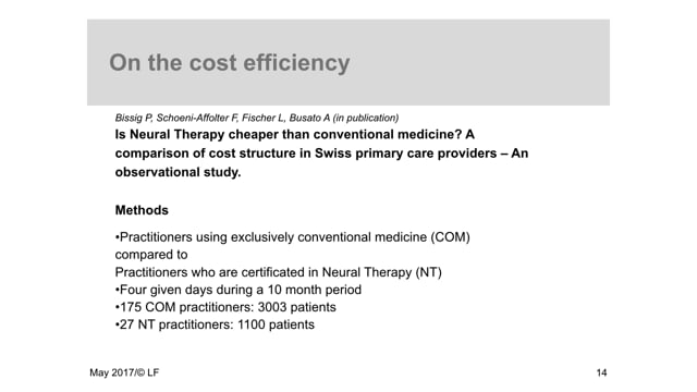 Neural Therapy: Neurophysiology and Clinical Research