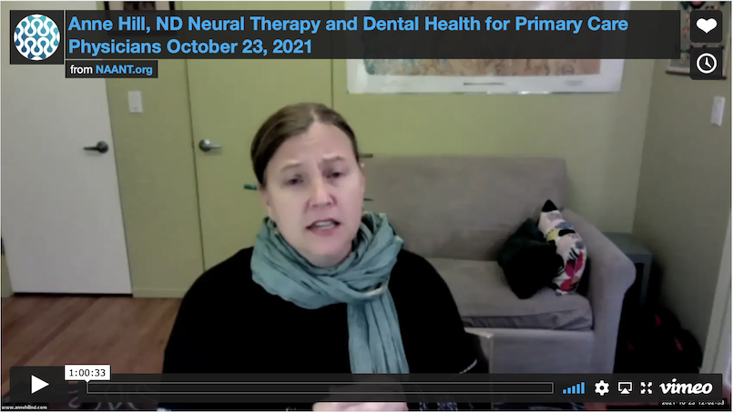 Neural Therapy and Dental Health for Primary Care Physicians